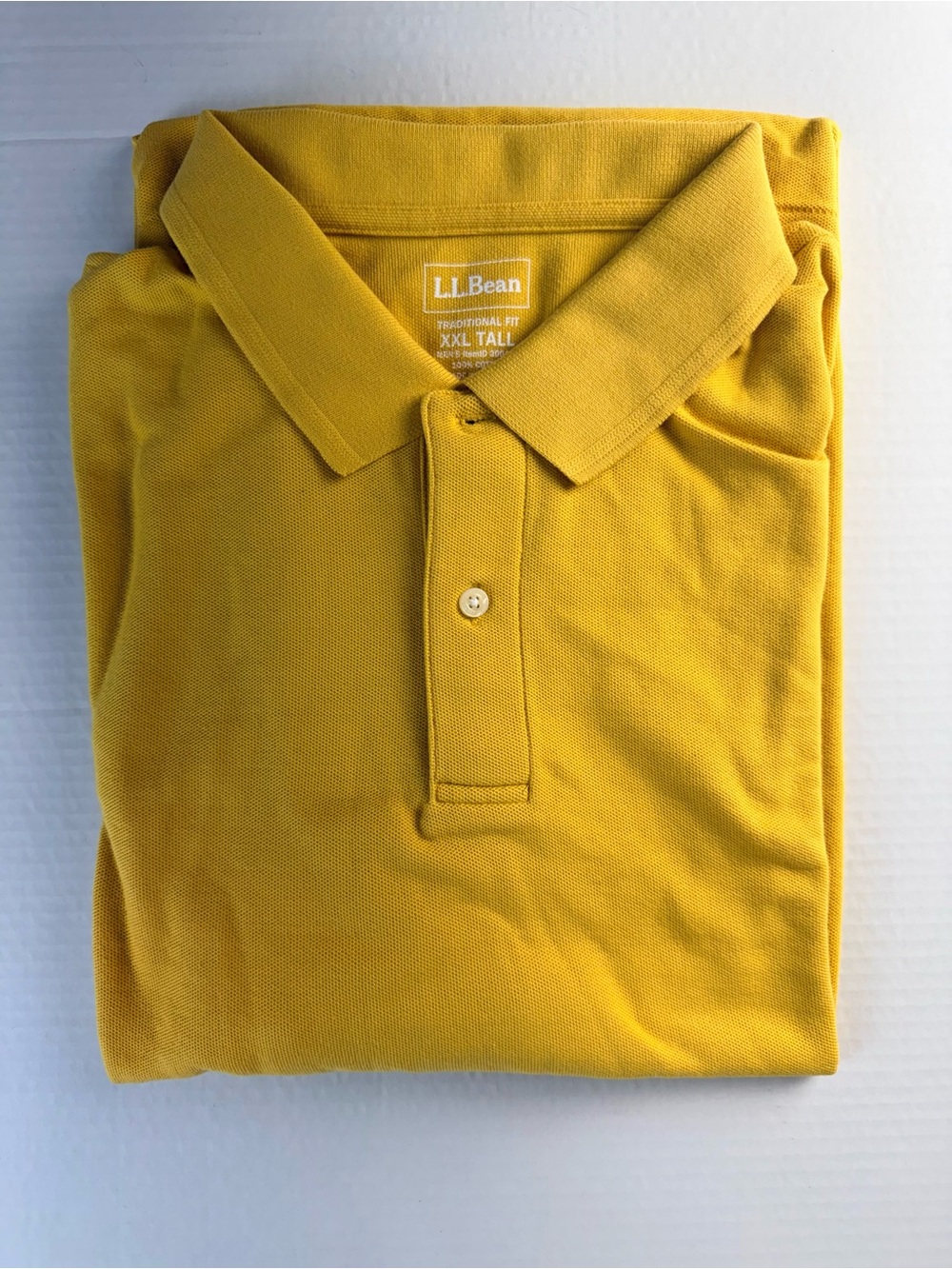 L.L. Bean Men's Mustard Yellow Polo